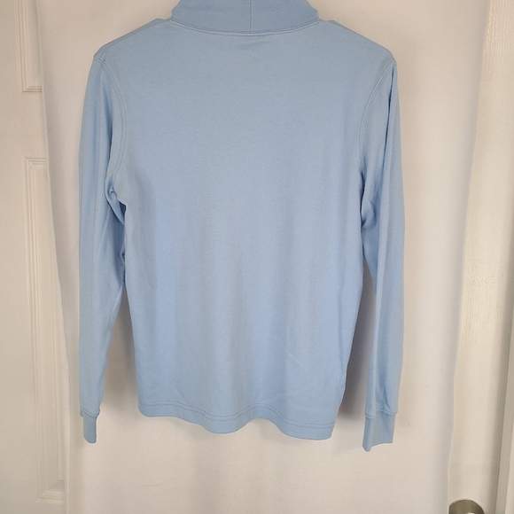 (978) Speculation Petite Woman's Long Sleeve Turtleneck, Size: PS Light Blue - Picture 12 of 16